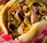 Philly Cheesesteak with Peppers & Onions Hero