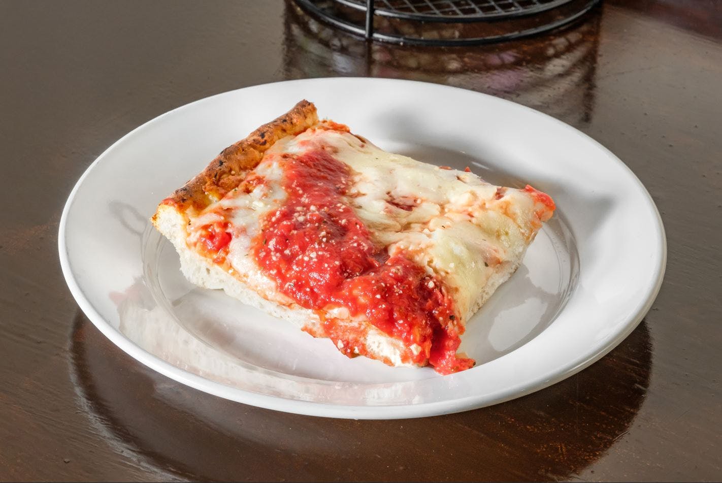 Sicilian Cheese Pizza Slice