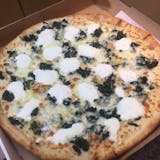 White with Spinach Pizza