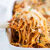Baked Spaghetii with cheese
