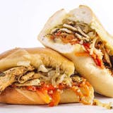 Chicken Cheesesteak Hero with Peppers & Onions