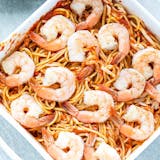 Baked Spaghetti with Shrimp & cheese