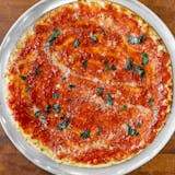 Calabrias's Upside Down Tomato Pizza