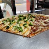 Chicken Broccoli Pizza Slice