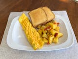 Omelette, Home Fries & Toasted Bread