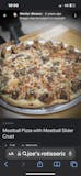 Meatball Parm Slider Crust Pizza