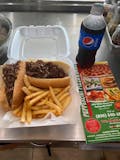 Sirloin Cheesesteak with French Fries & a 20 oz. Soda Lunch Special