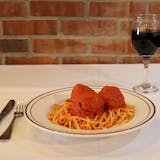 Lunch Spaghetti & Meatballs