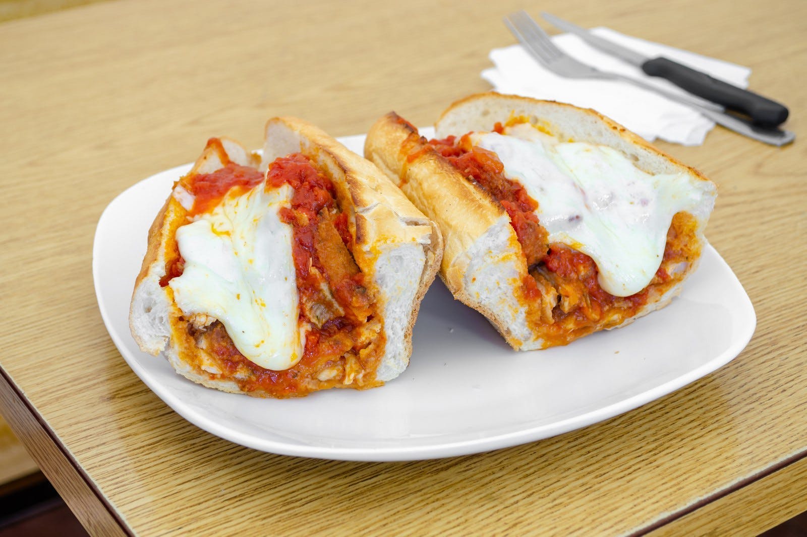 Chicken Cutlet Parmigiana Hero  