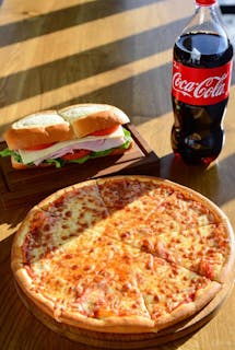 LARGE PIZZA, HERO & 2-LITER SODA $26.99!