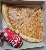 Two Cheese Pizza Slices with Large Fountain Drink Special