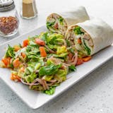 Grilled Chicken Caesar Wrap with French Fries