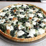 White Pizza with Sauteed Spinach