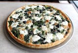 White Pizza with Sauteed Spinach