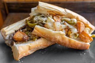 Cheese Steak with Works Sandwich