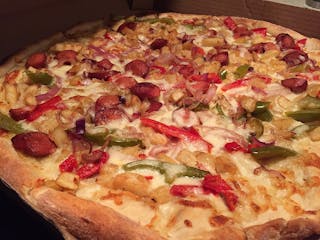 Italian Hot Dog Pizza