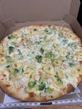 Tortellini Chicken Alfredo Pizza