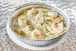 Fettuccine Alfredo with Shrimp