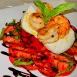 Shrimp Burrata Caprese Salad