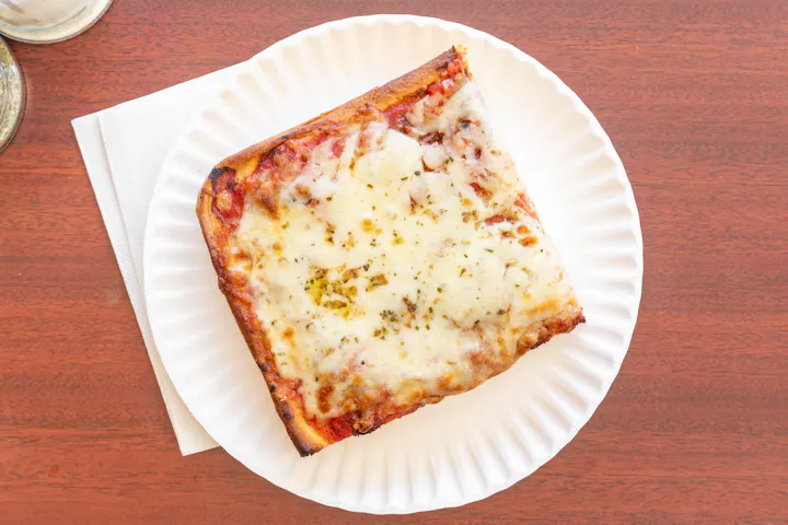 Grandma Margherita pizza at DeCaro’s Pizzeria in Brick, NJ