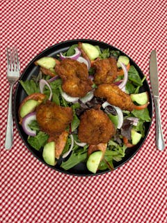 NEW***Fried Shrimp and Greens Salad