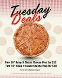 Two 18'' Cheese Pies Special