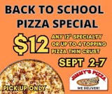 BACK TO SCHOOL SPECIAL! ANY 12" SPECIALTY $12