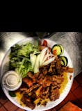 10. Gyro Platter with Rice, Salad & Can of Soda Special