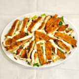 Caesar Salad with Chicken Cutlet