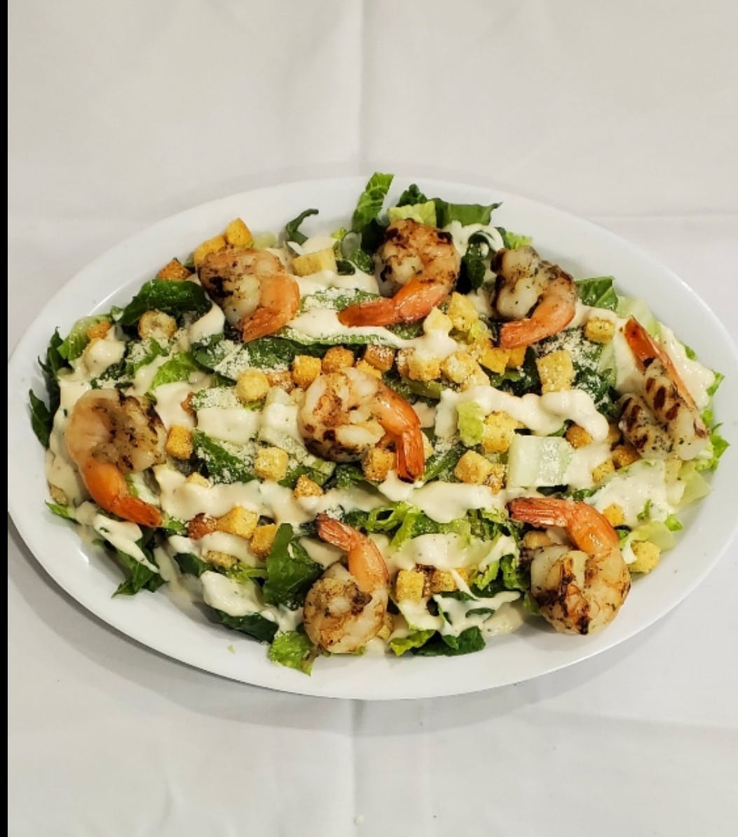 Caesar Salad with Grilled Shrimp