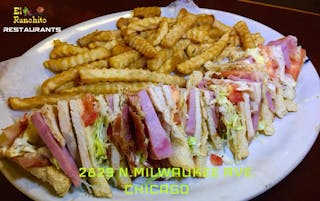 Triple Turkey Club Sandwich