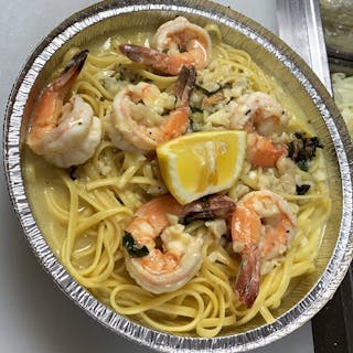 Shrimp Francese in a Lemon Sauce