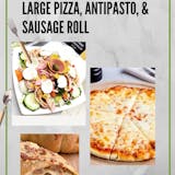 2. Large Pizza, Antipasto & Sausage Roll Pick Up Special