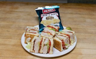 Ham, Cheese & Bacon Club Sandwich