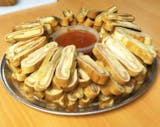 Sliced Stromboli Tray with Marinara Catering