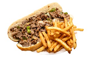 #3 - Footlong Cheese Steak w/ French Fries & Can Soda