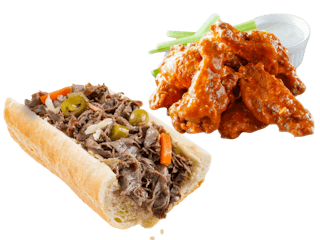 #4 - Footlong Cheese Steak & 10 Pc. Buffalo