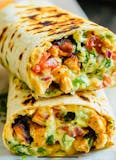 Spicy Chicken Wrap, Fries & Soda Lunch