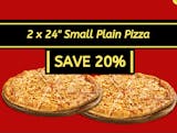 2 Party 24" Plain Cheese Pizza Special