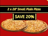 2 Big Daddy 28" Plain Cheese Pizza Special