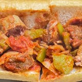 Sausage & Pepper with Sauce Sandwich