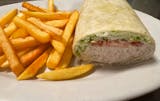 Tuna Wrap & Fries ( lettuce & tomatoes )