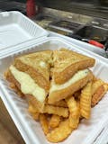 Grilled Cheese Sandwich with French Fries
