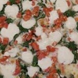 White Deluxe Spinach Pizza