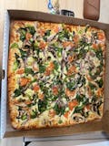Vegetarian with Sauce Sicilian Pizza