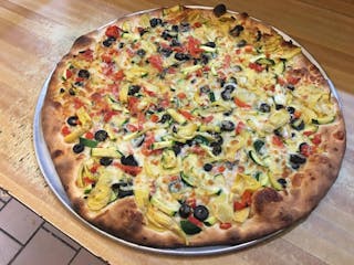 White Vegetarian Pizza