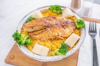 Tilapia Over Rice