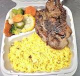 Caribbean Grill Pork with Rice Platters