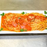Pasta with 2 Meatballs