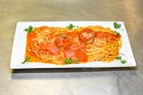 Pasta with 2 Meatballs
